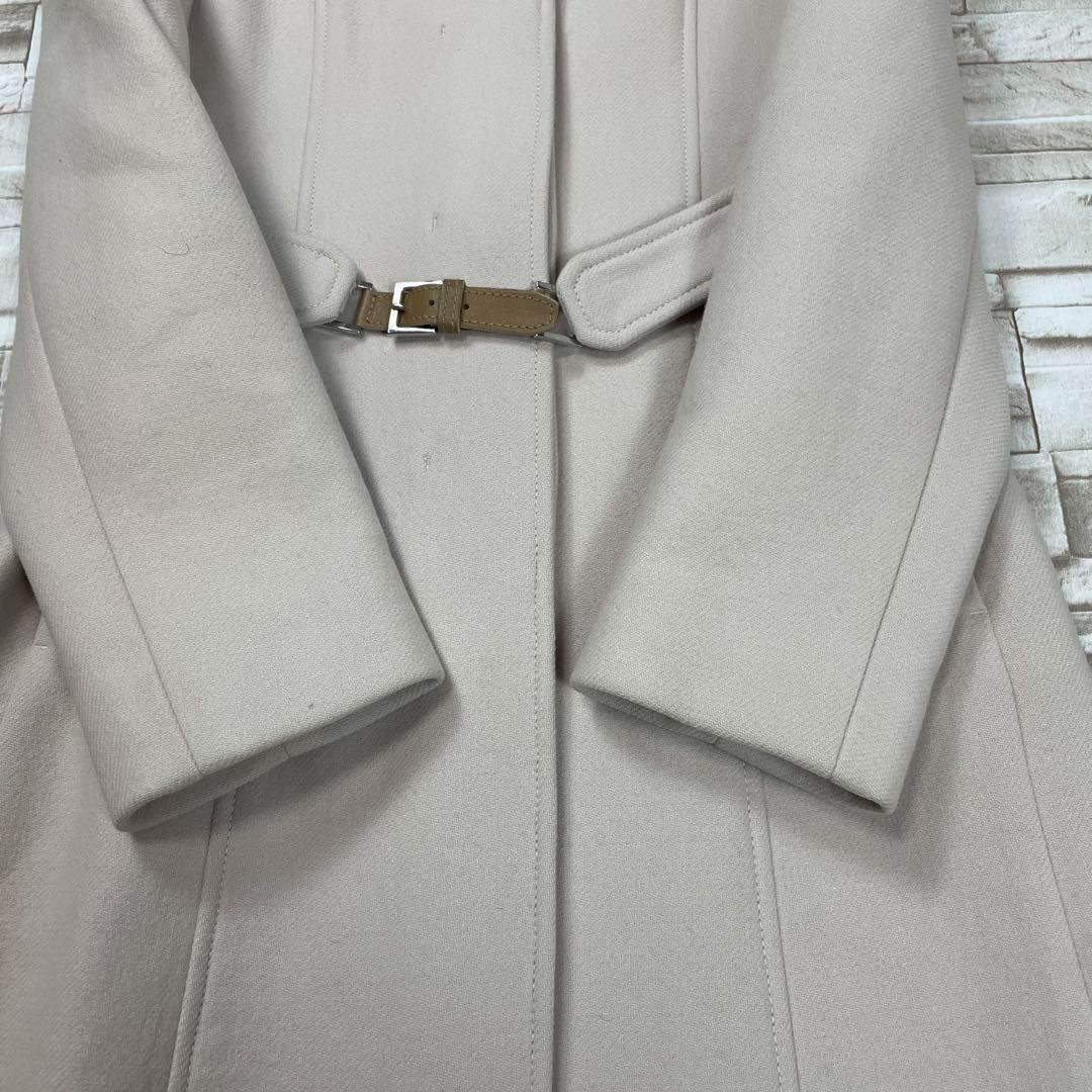 【良品】'S MaxMara★ピュアヴァージンウール ロングコート　ベルト付き
