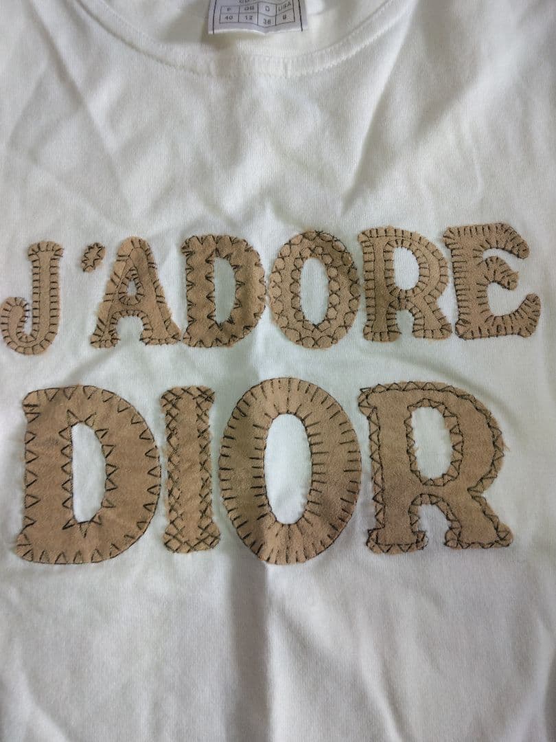 未使用クリスチャンディオールTシャツSサイズＪ'ADORE DIOR