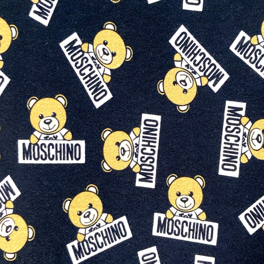 【新品 未使用】Moschino コットン クマ柄 ワンピース トレーナー S