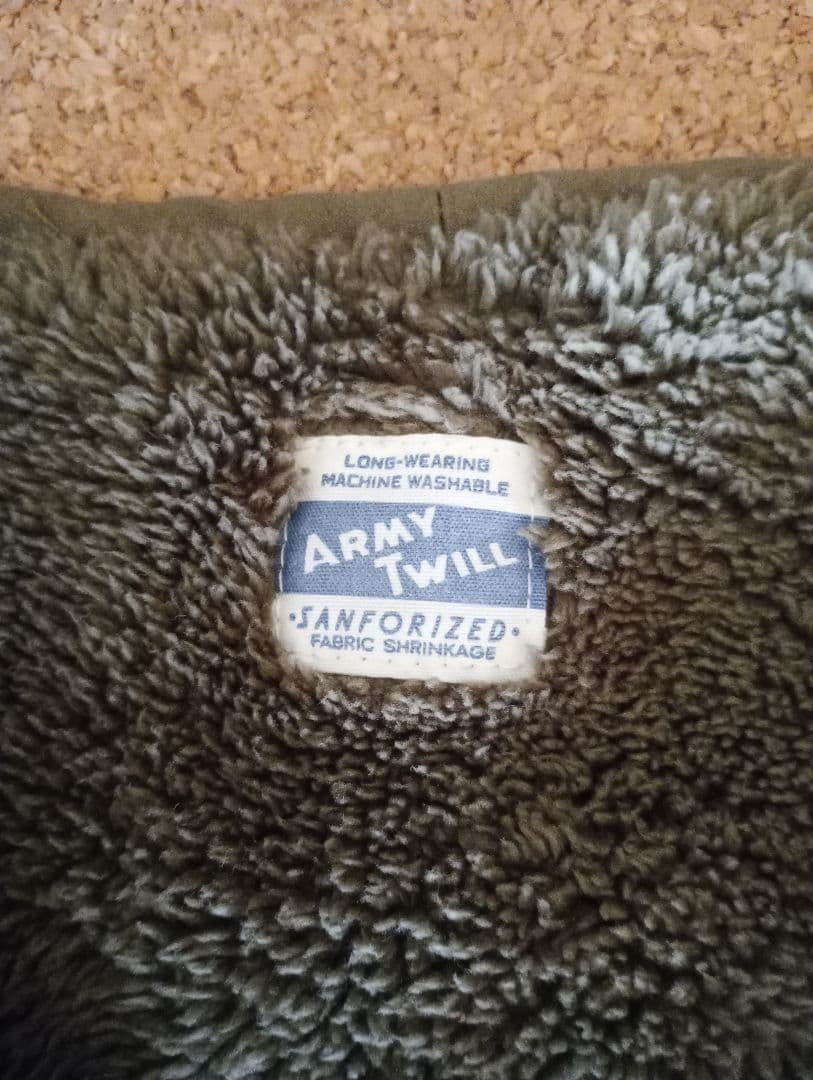 armytwill リバーシブルボアベスト 別注フリークストア　アーミーツイル