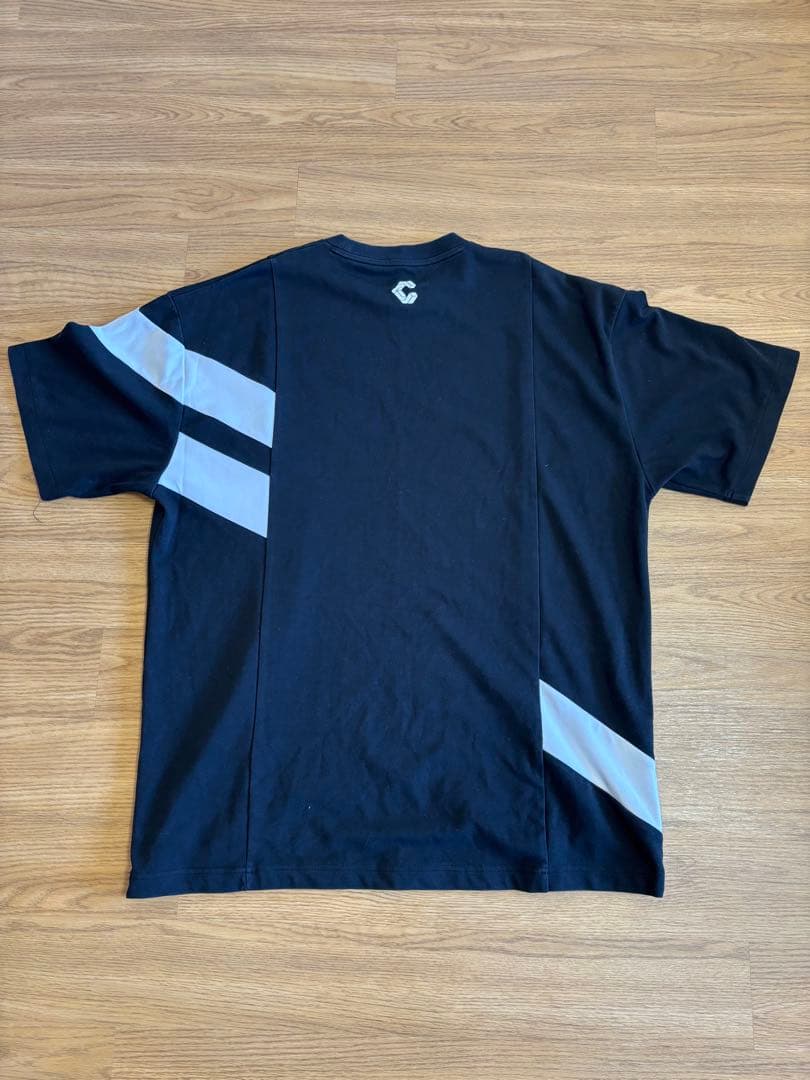 CRONOS 黒　ストライプ Tシャツ M