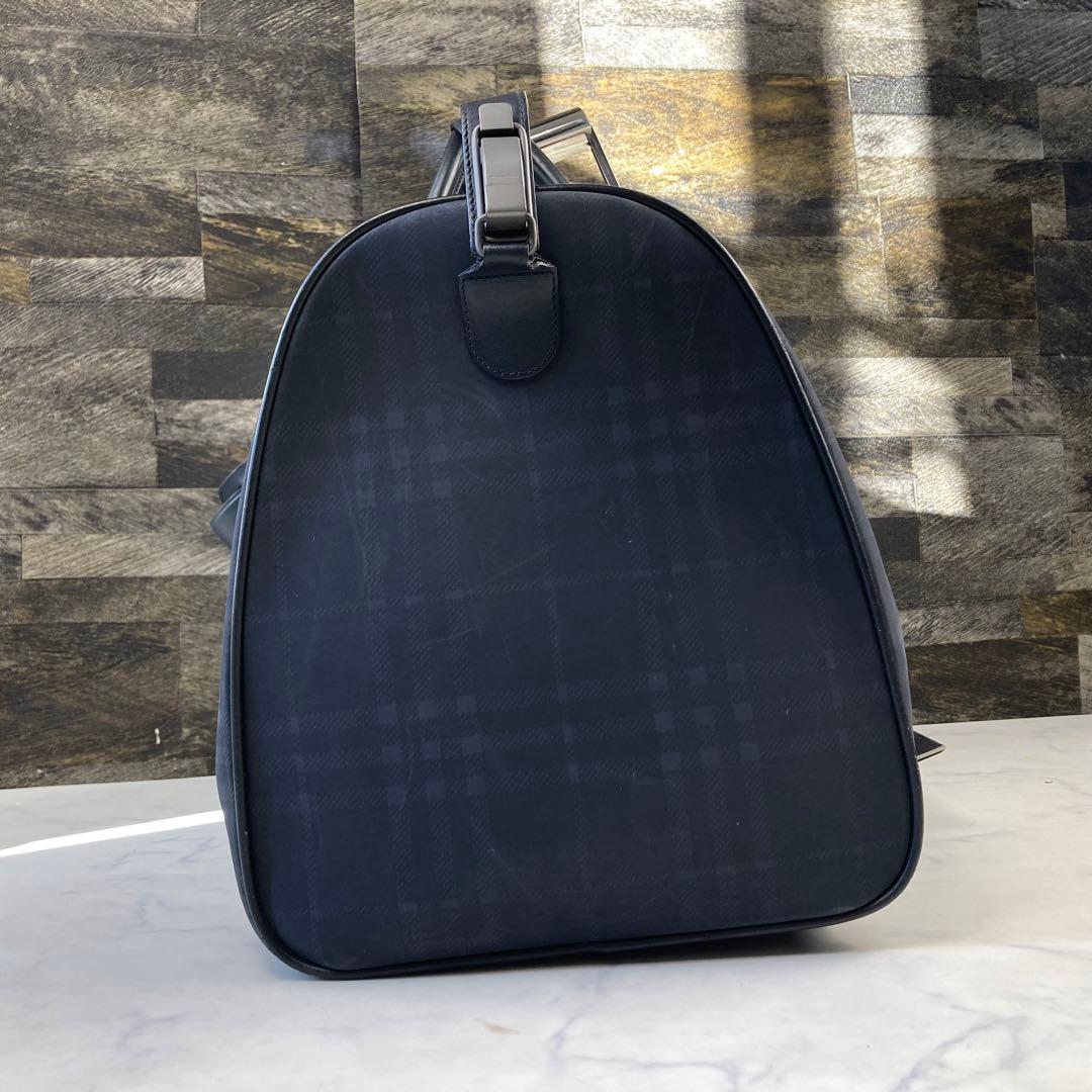 Burberry バーバリー ボストンバッグ A4 ノバチェック 黒 2way