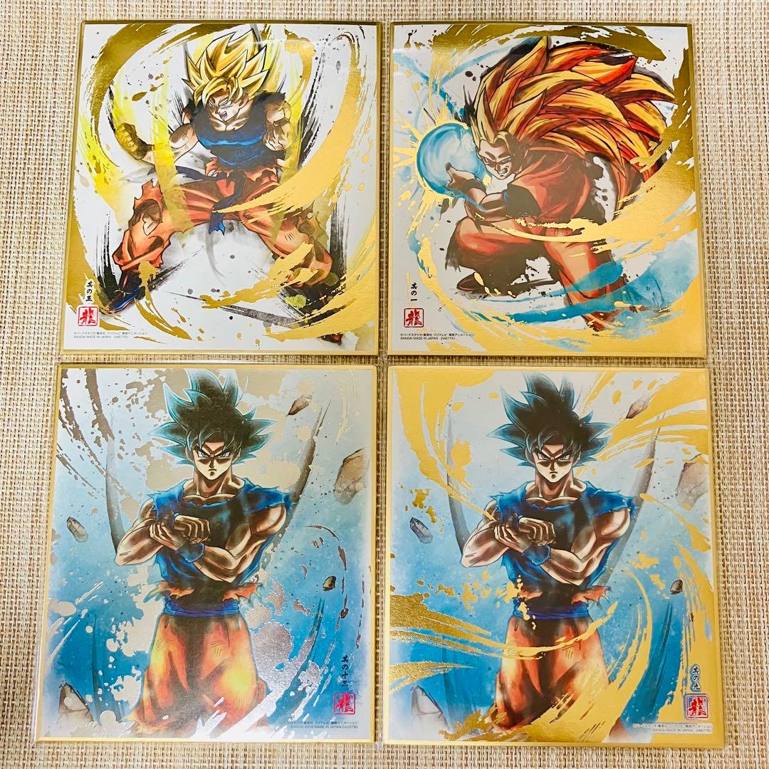 【金・銀箔押し】ドラゴンボール 色紙アート 28枚まとめ売り 色紙ART レア