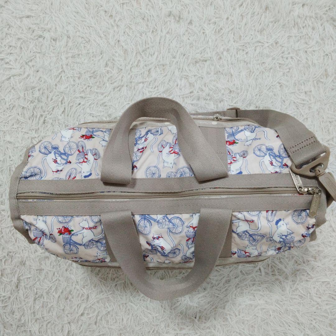 極美品❉ レスポートサック Lesportsac 自転車猫 ボストンバッグ