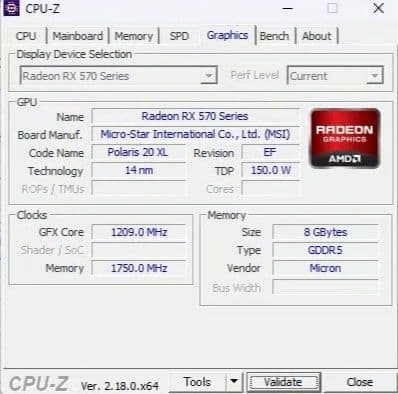 グラフィックボード・グラボ・ビデオカード MSI Radeon RX 570 ARMOR 8G