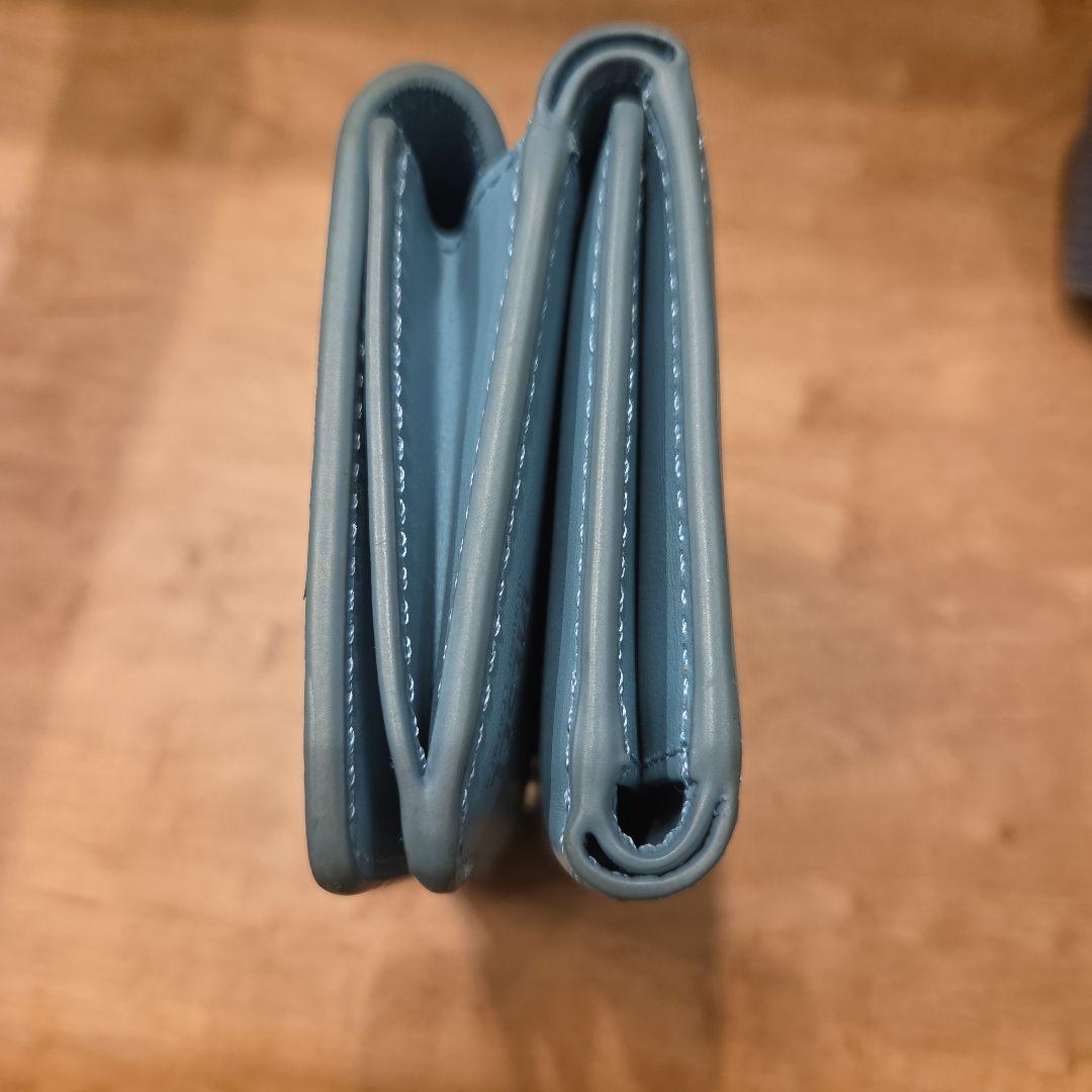 DIESEL　三つ折り財布　水色