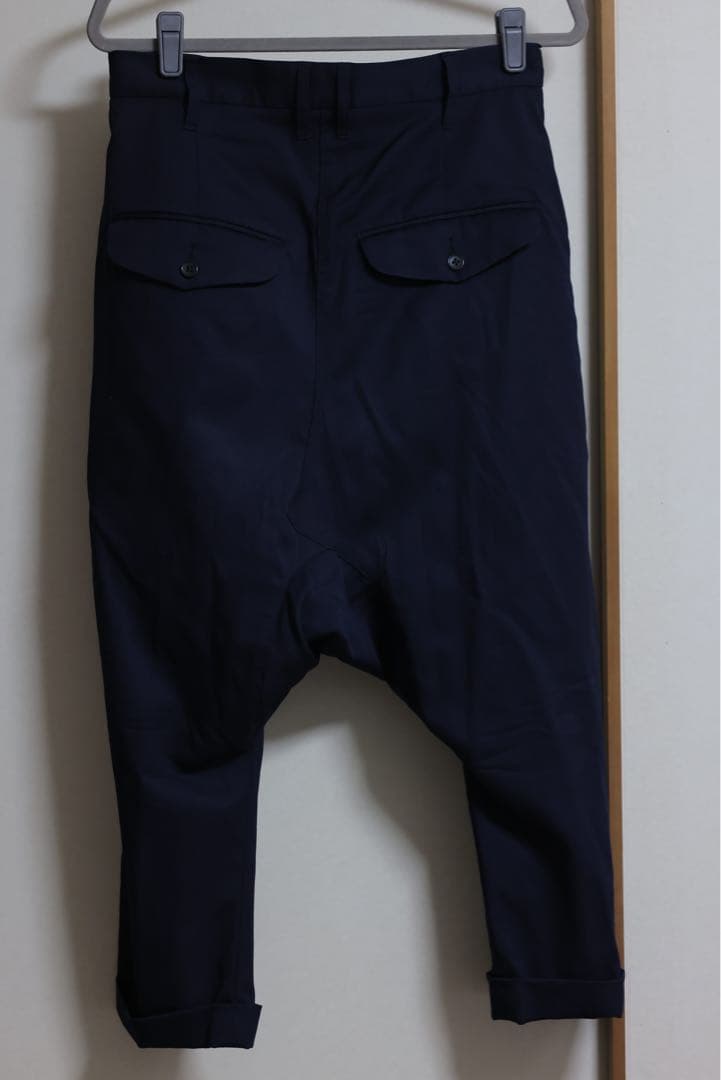 GANRYU ガンリュウ サルエルパンツ ウールスラックス ダークネイビー S