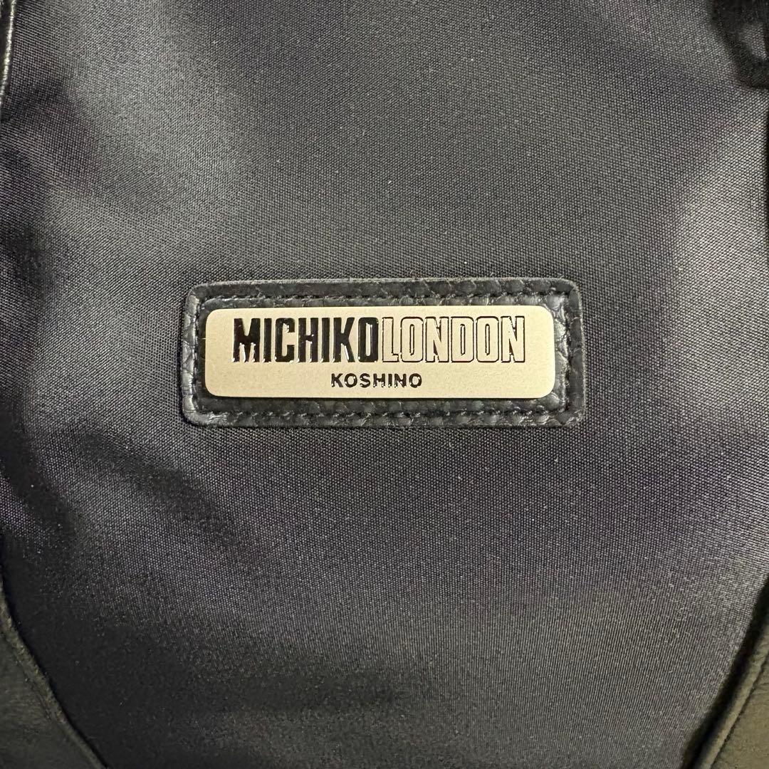 MICHIKO LONDON ブラックボストンバック 未使用 男女兼用 おしゃれ