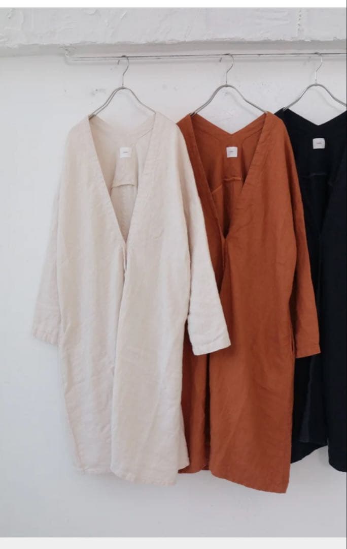 YARRA　リネンウール起毛ガウンコート　美品♡