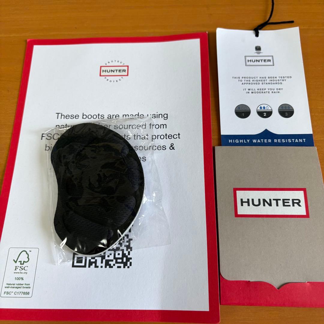 新品　HUNTER エクスプローラー アンクル ジップ フラットフォームブーツ