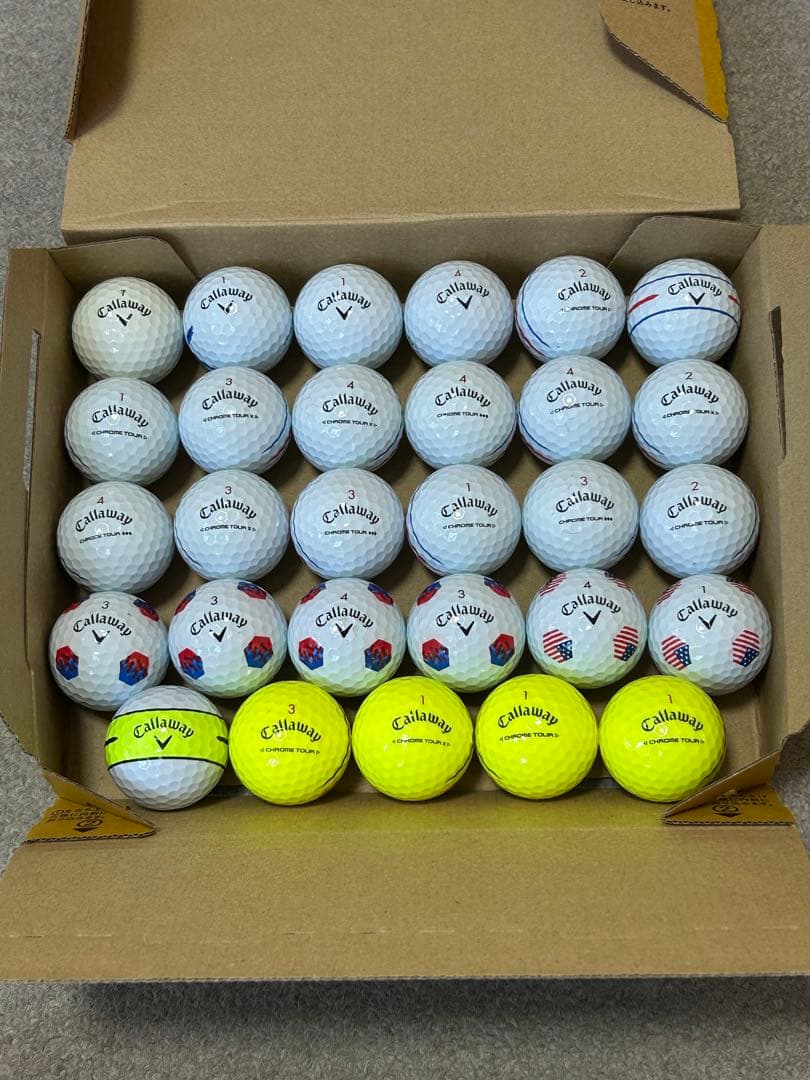 ③キャロウェイ クロムツアー29球【超美品】