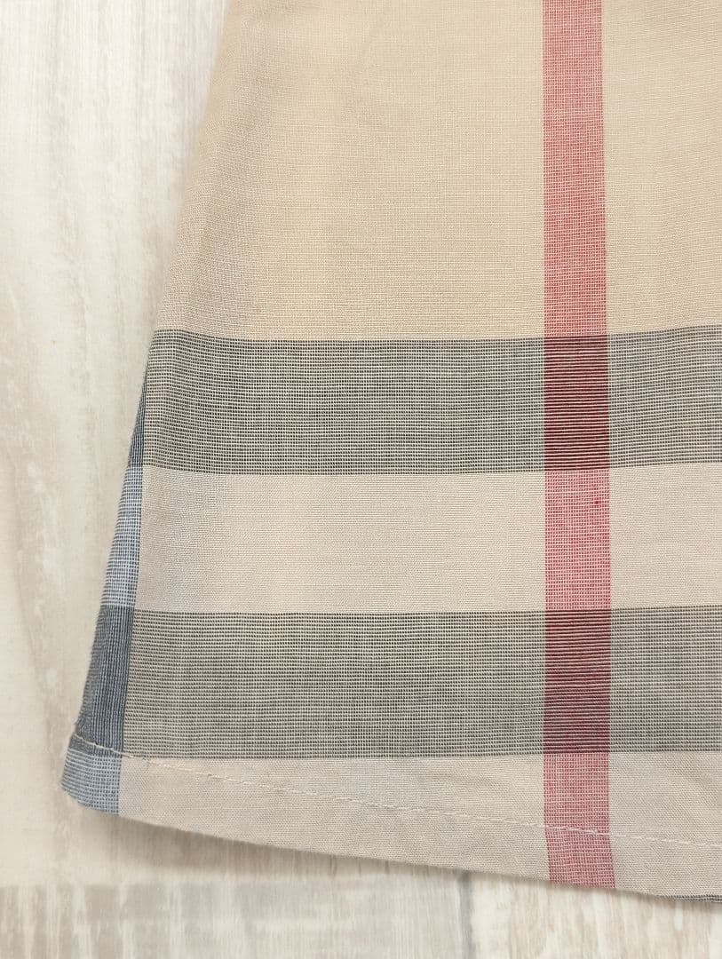 Riii＊【BURBERRY】未使用メガチェックワンピース24M 92cm