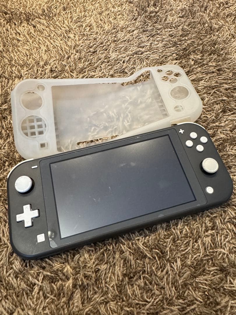 Nintendo Switch Lite グレー + 透明カバーセット本体のみ