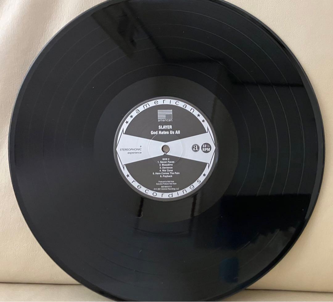 【美品】SLAYER - GOD HATES US ALL アナログLPレコード