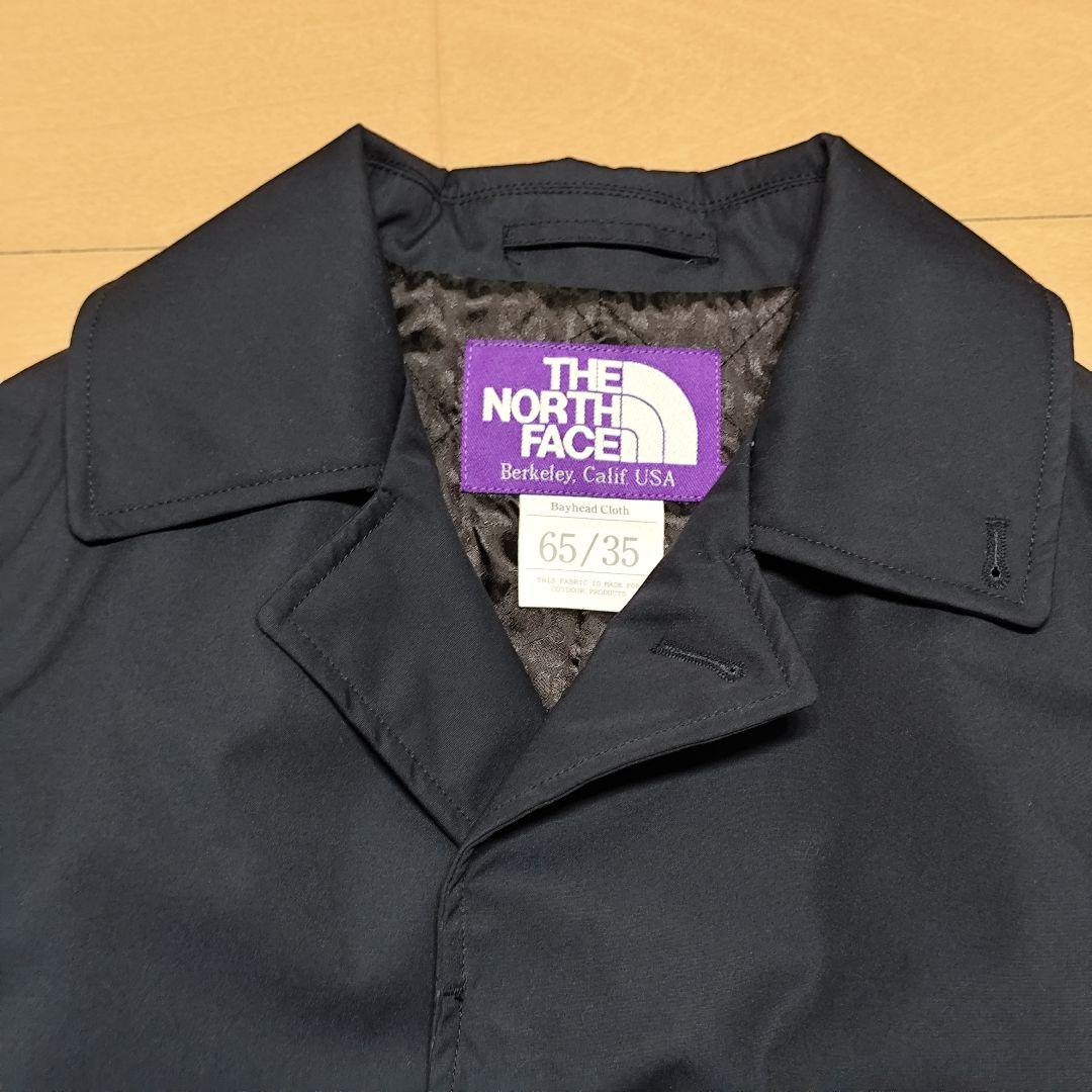 て*ん様 美品！ノースフェイス パープルレーベル ステンカラーコート ネイビー