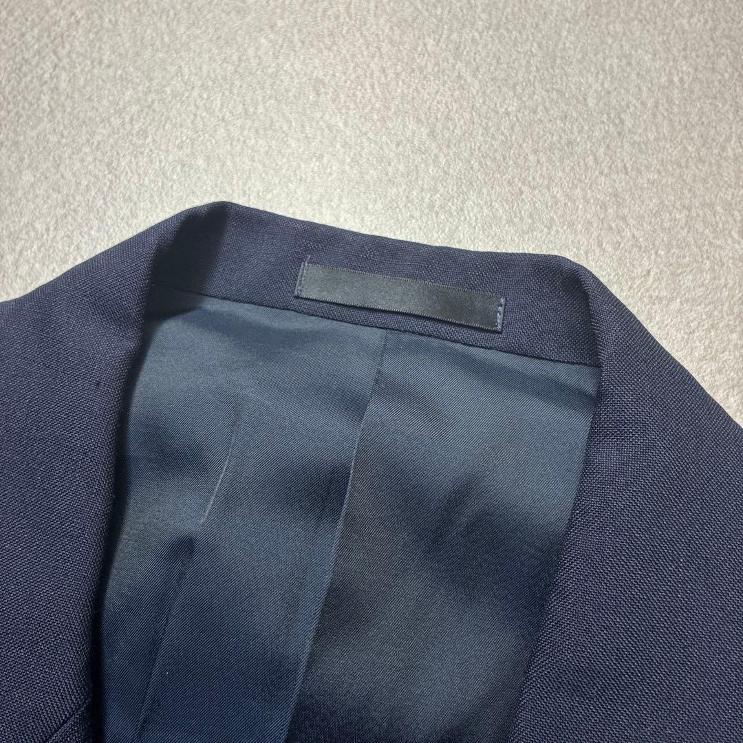 専用光沢感】90sバーバリーモヘア混合紺ブレダブル春夏175A6金ボタンブレザー