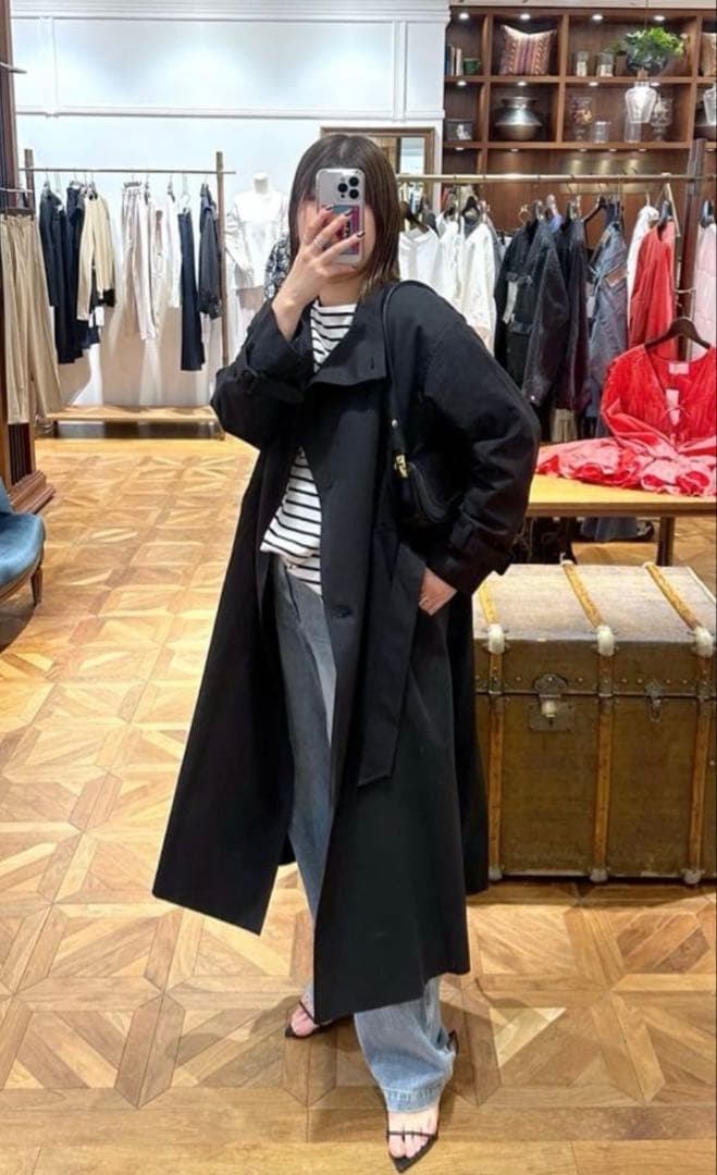 新品未使用Loungedressスタンドトレンチコート