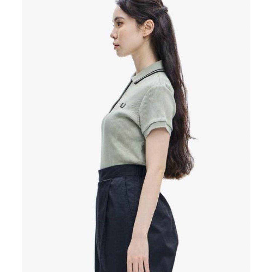 トップス Ribbed Polo Shirt - G5138 FRED PERRY