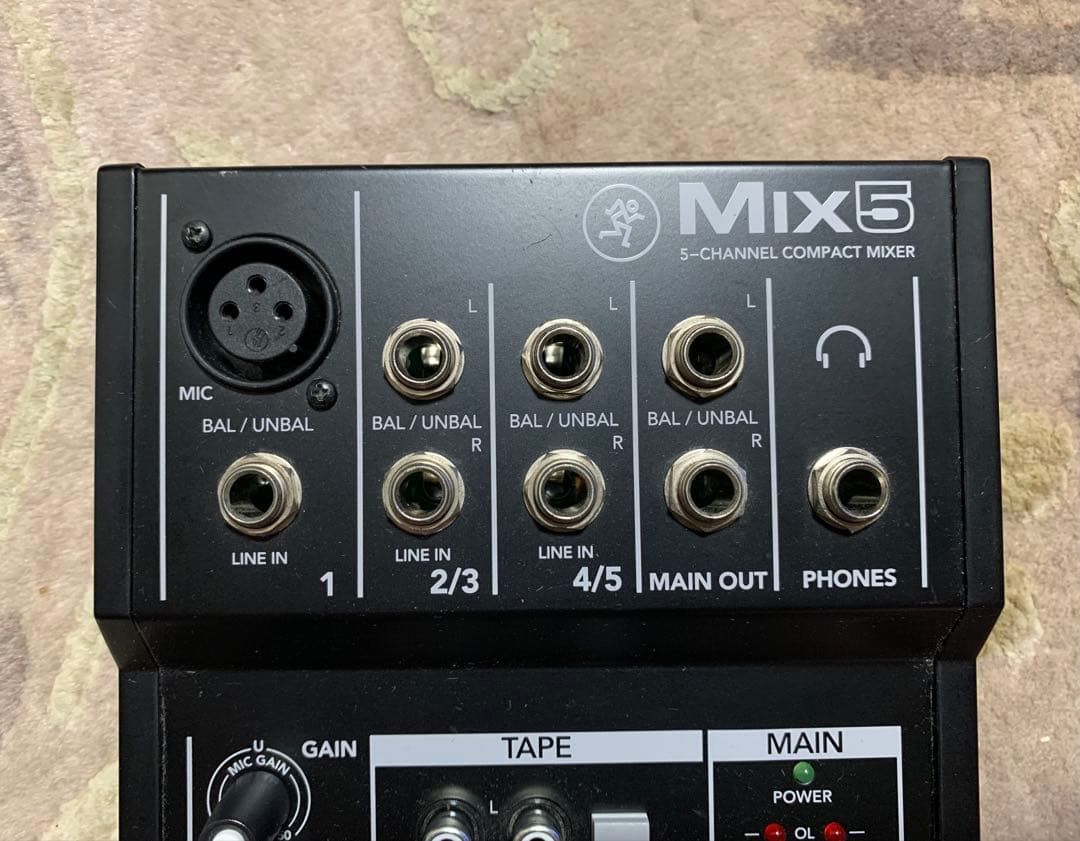 智さん専用：Mackie Mix5 5チャンネルミキサー