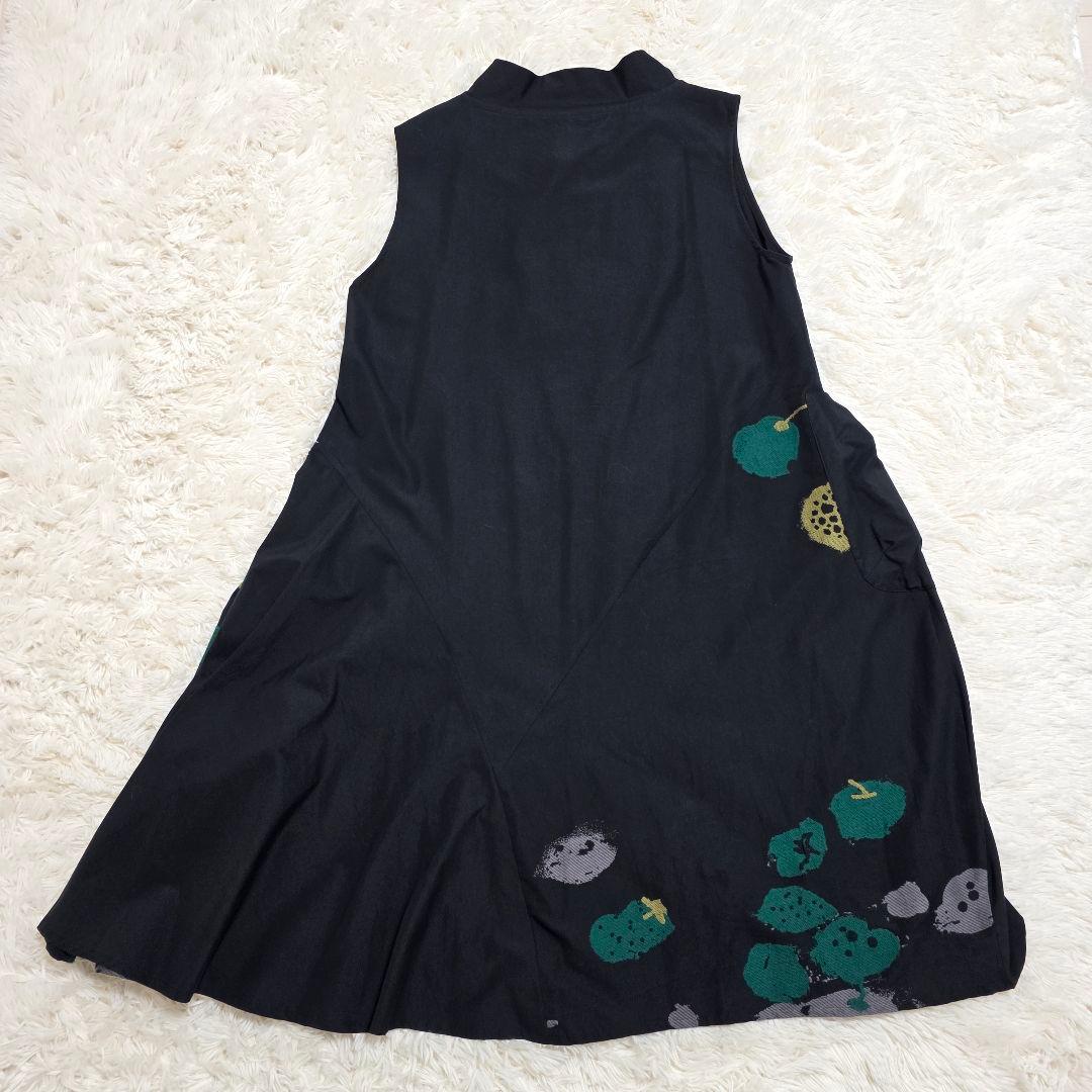 TOMO　美品 慈雨 ジウ アシンメトリー ノースリーブワンピース 40