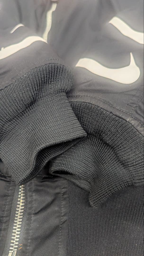 Nike x Alphaブラック MA-1 フライトジャケット