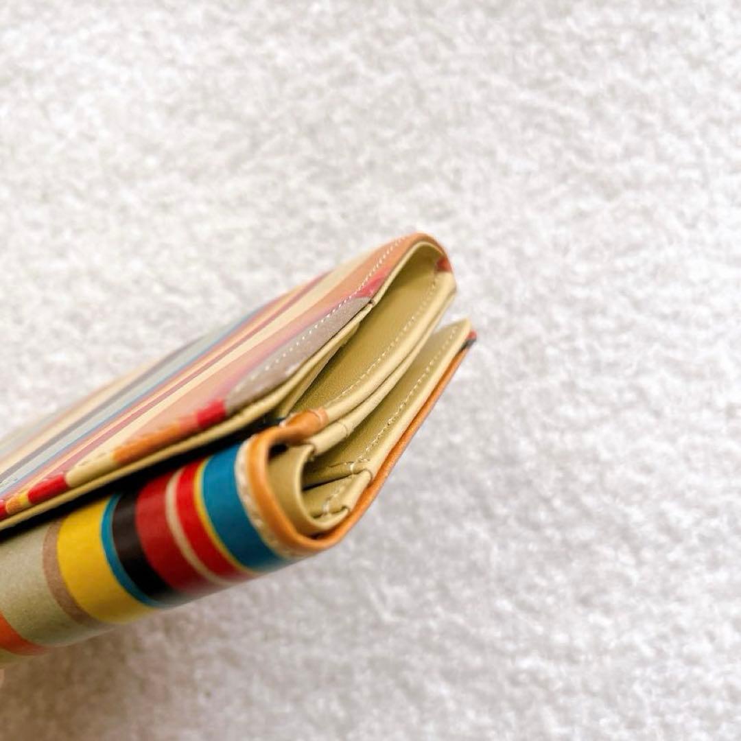 美品 Paul Smith 二つ折り財布 マルチカラー ポールスミス