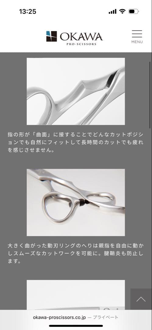 OKAWAシザー SG-X 6inch