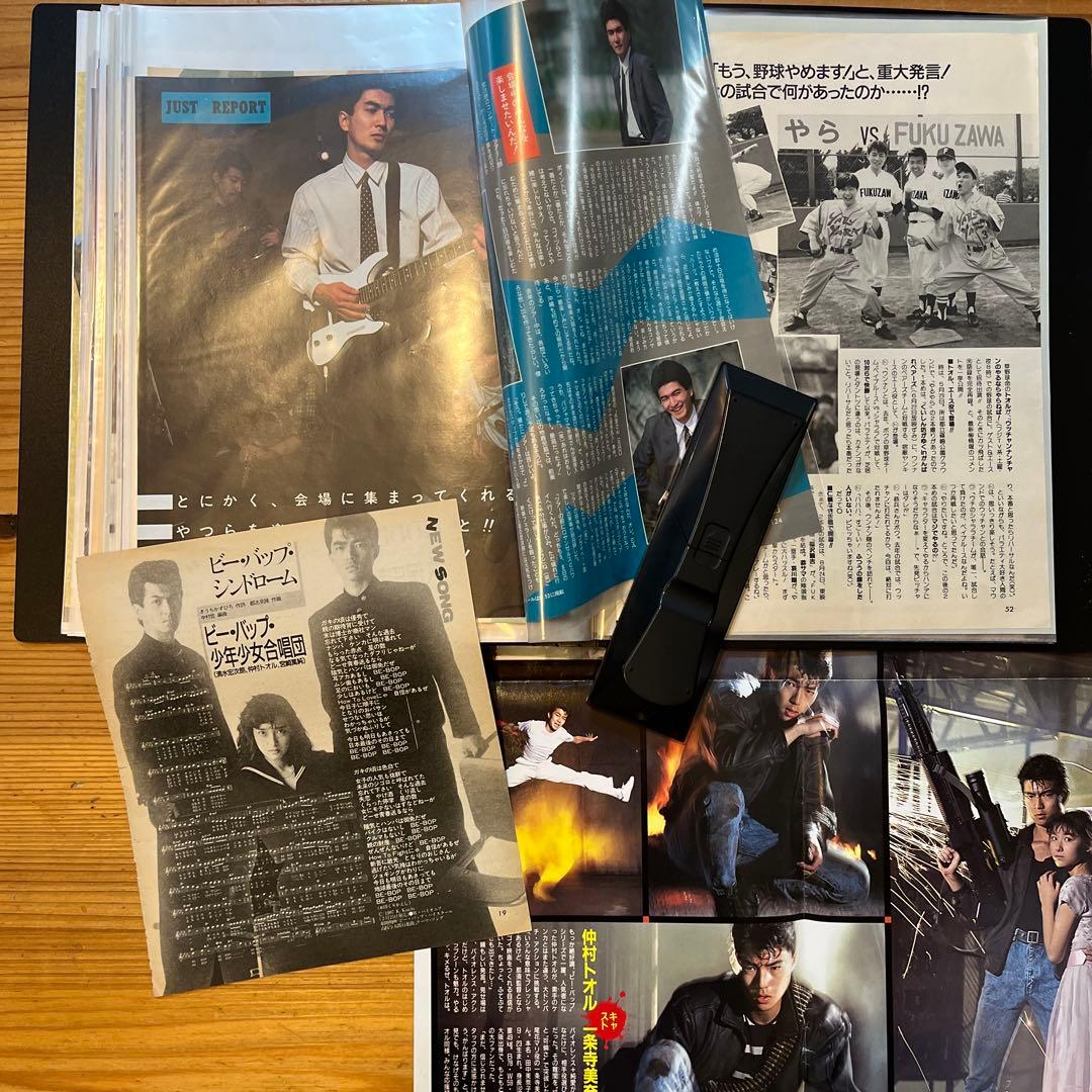 仲村トオル　切り抜き　大量　⭐︎60ページ　ファイル⭐︎両面　合計1冊