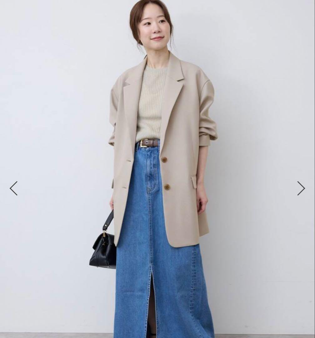 SLOBE キャメル　ドライポリボクシージャケット　美品