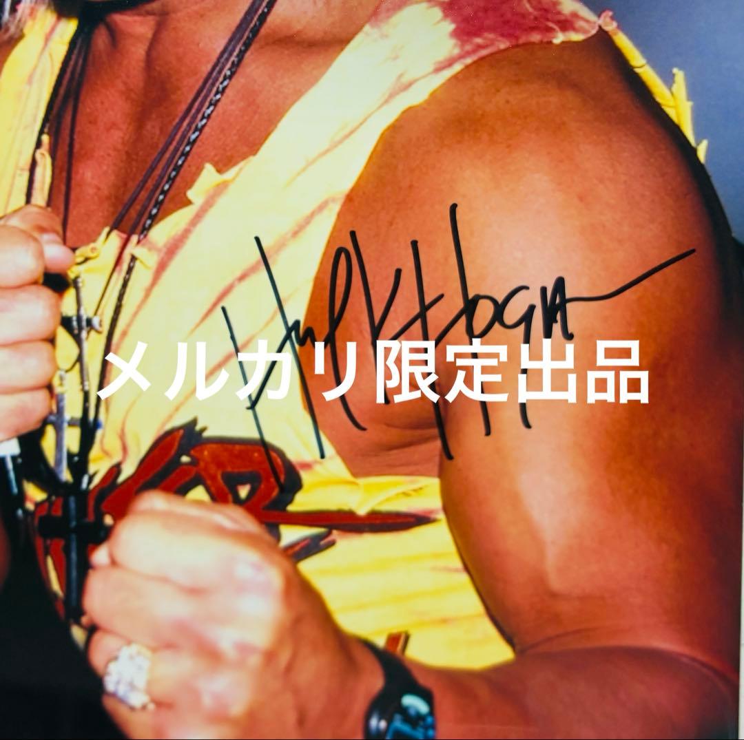 ハルク・ホーガン 直筆サイン入りフォトWWE レジェンドレア 超人