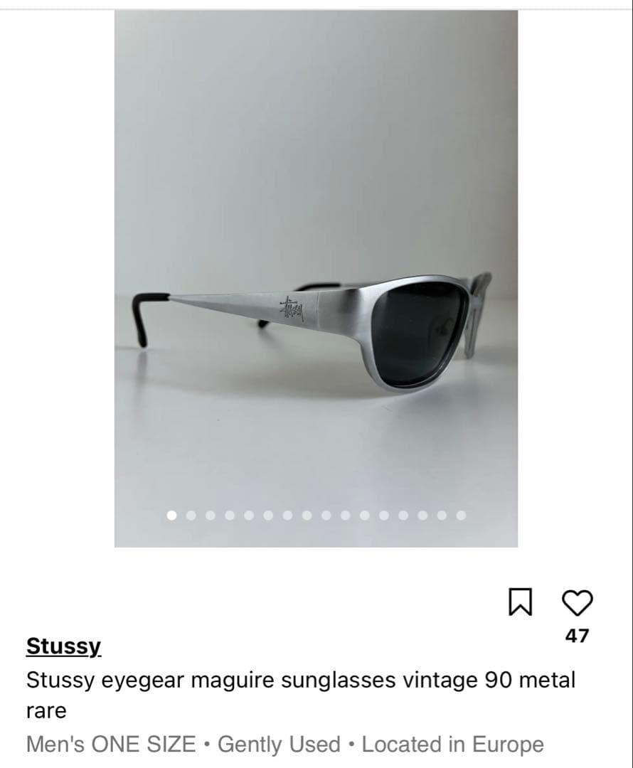 小物 90s old stussy maguire stussy eyegear