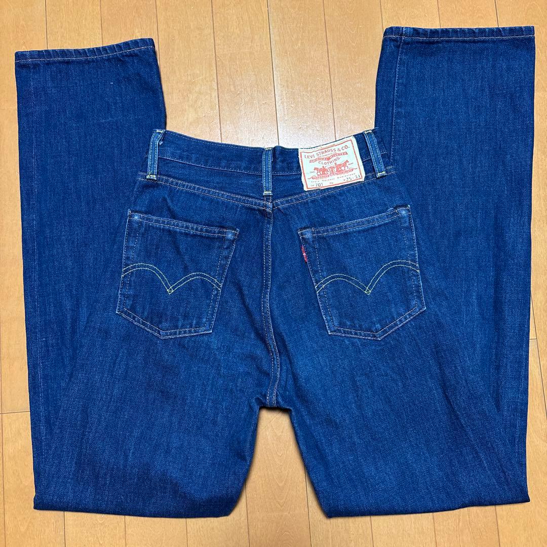 専用 リーバイス701 トルコ製 ビッグE ハイウエスト セルビッジ デニム