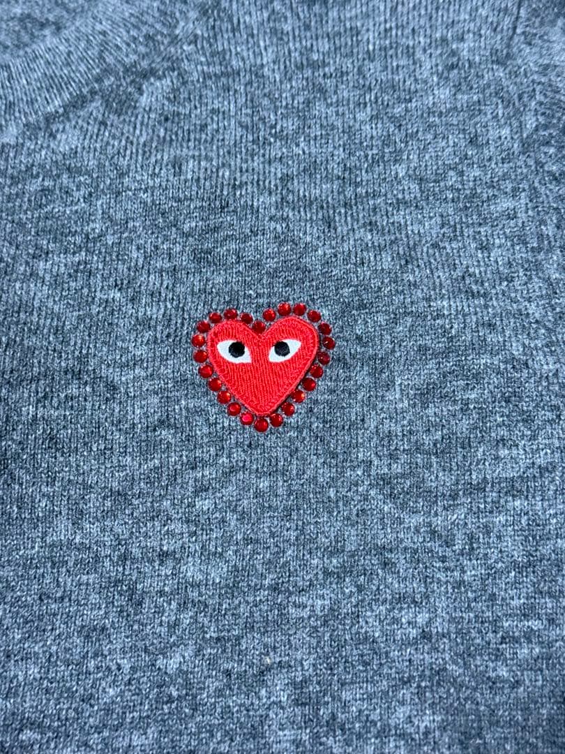 PLAY COMME des GARÇONS カーディガン　xs ダークグレー
