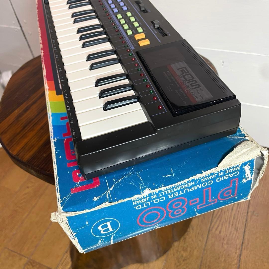 【音質良好・動作OK】CASIO PT-80 レゲエ音源 ミニガイド付キーボード