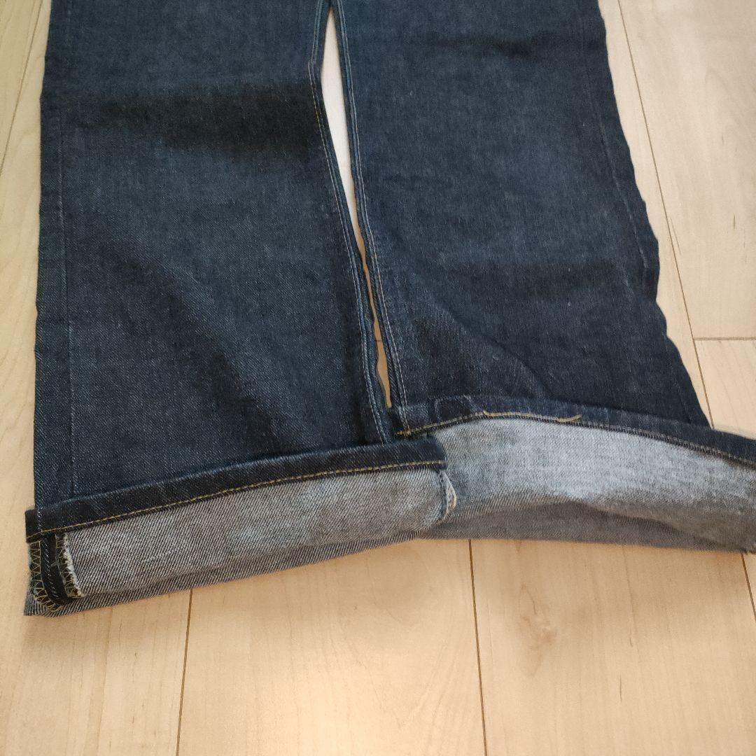 美品Lee Ridersブーツカットデニム牛革ラベルEDWIN31ライダーズ