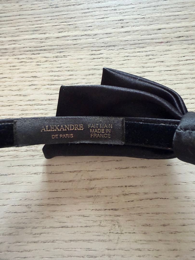 リボン取り外し可能　alexandre de paris カチューシャ