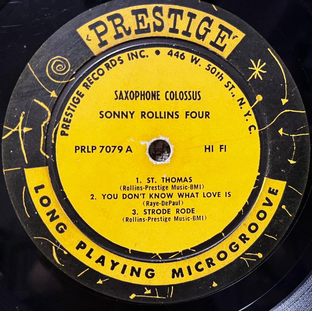 USオリジナル Sonny Rollins Saxophone Colossus