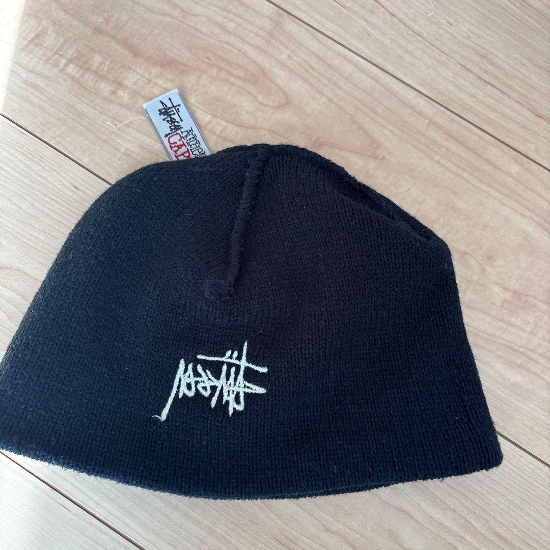 old stussy 白タグ 90's シングルビーニー