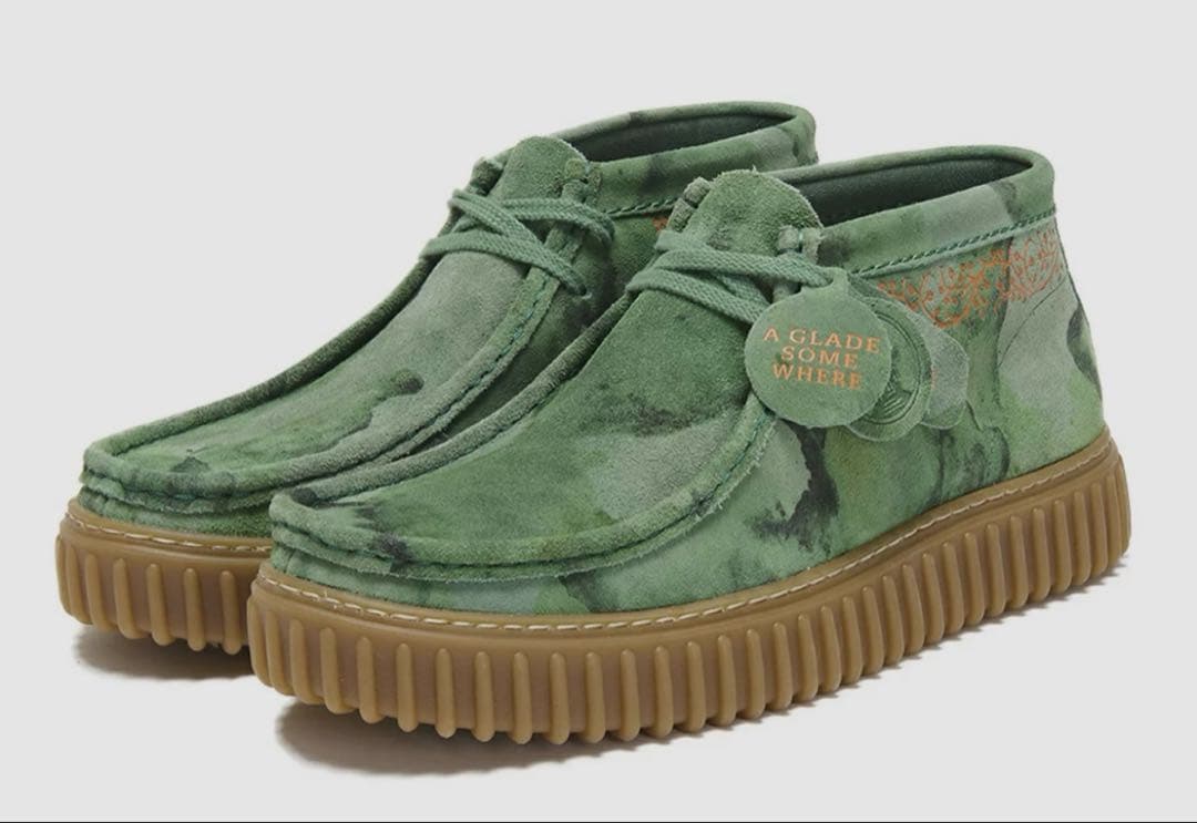 Clarks モカシン グリーン 8 UK