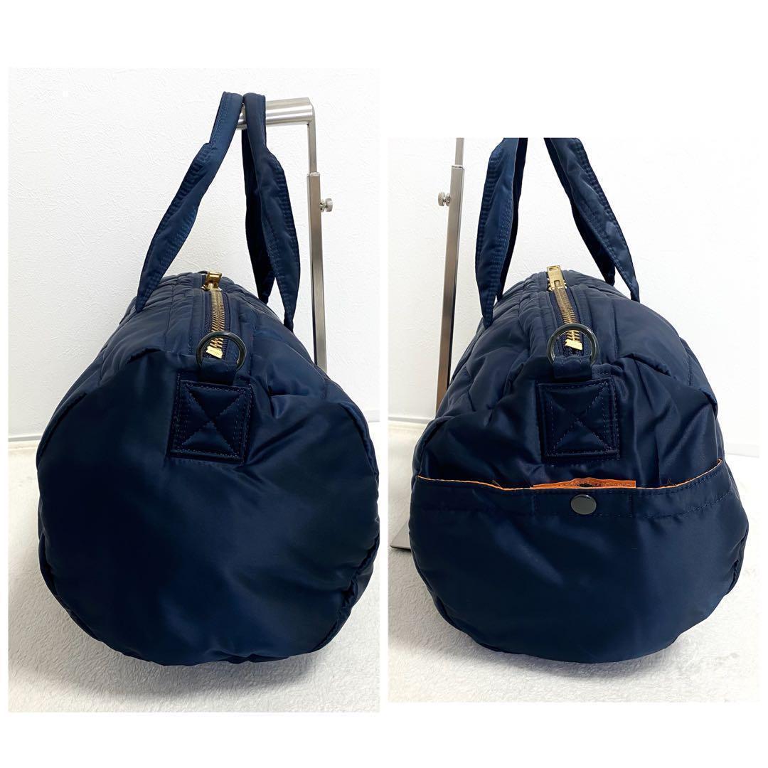 【極美品/希少】ポーター タンカー ボストンバッグ ショルダー付 ネイビー