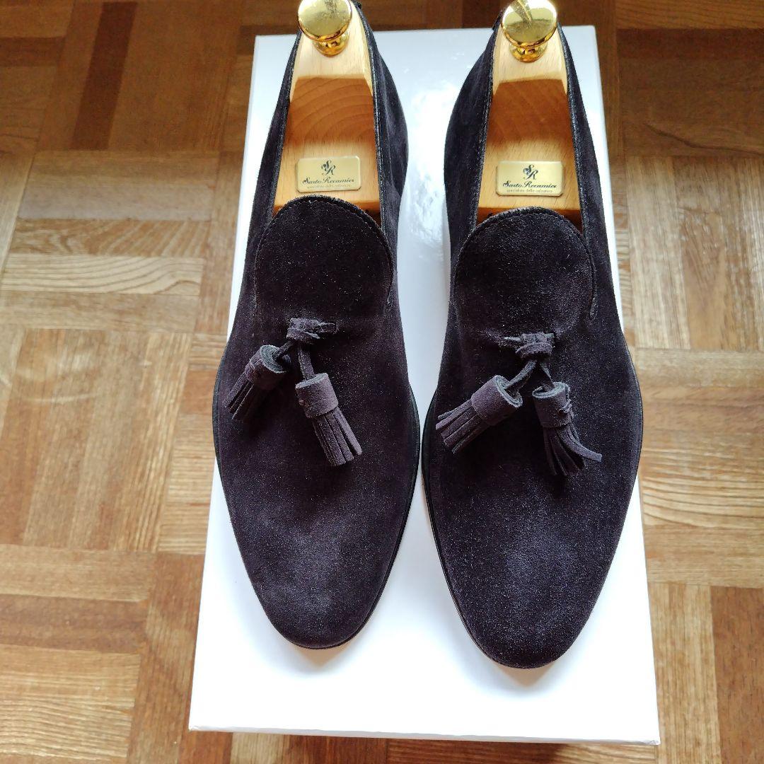 ジャコメッティスエードタッセルローファー