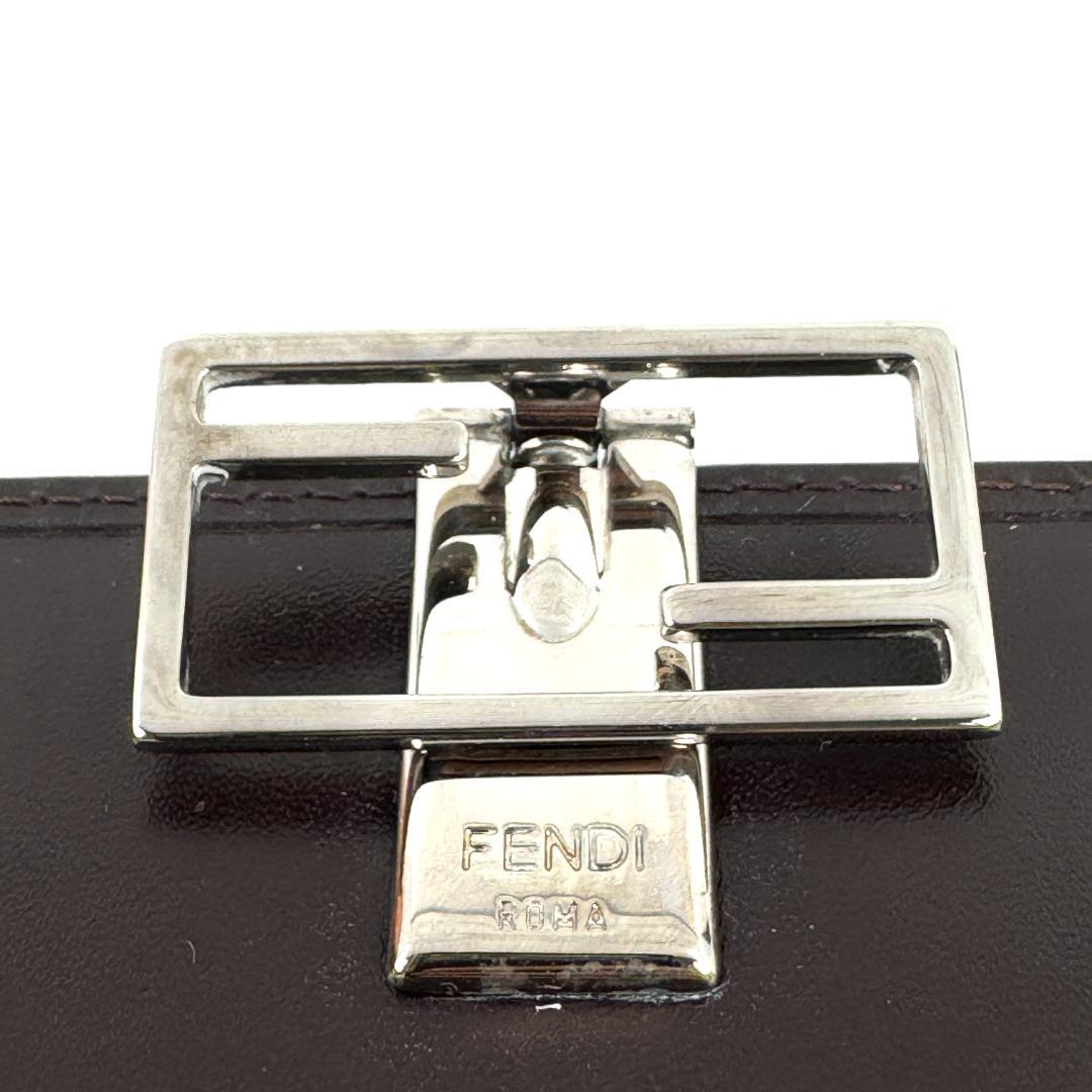 Fendi フェンディ ズッカ柄 長財布 ブラウン ブラック