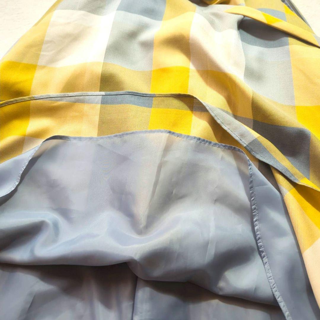 BLUE LABEL CRESTBRIDGE ロング フレアスカート チェック