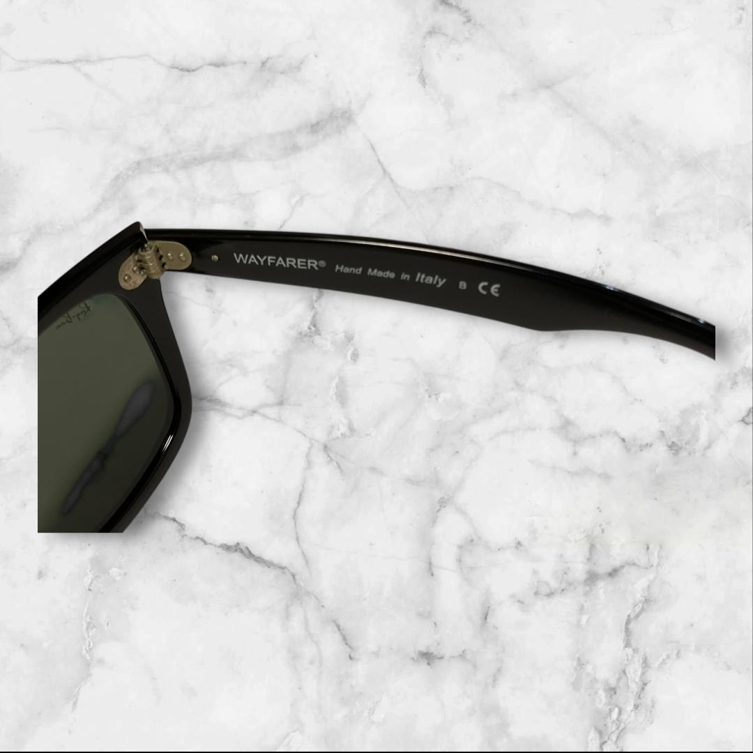 Ray-Ban WAYFARER 黒 グリーンレンズ 伊製