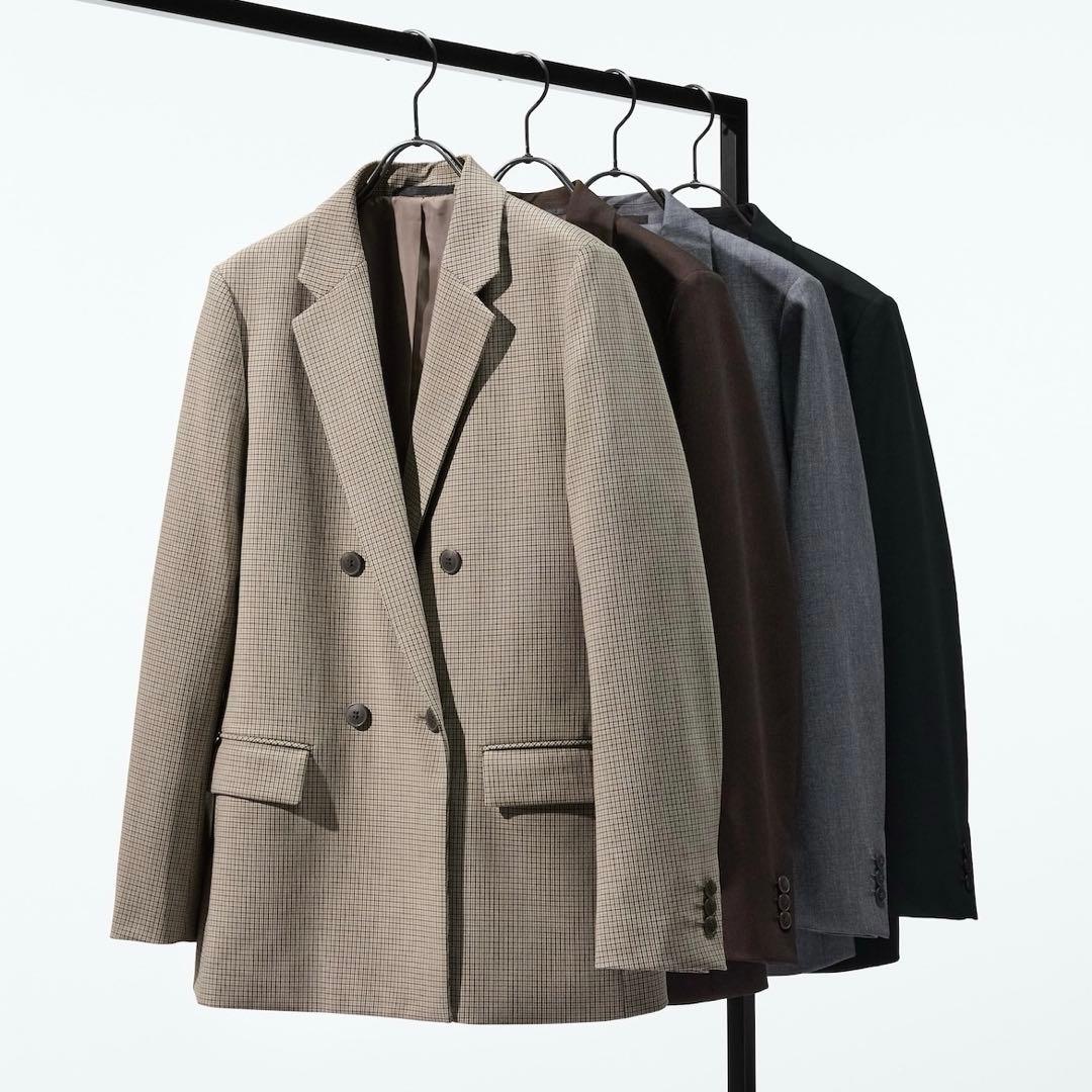 【タグ付き新品】25AW ユニクロ ダブルジャケット 完売 L
