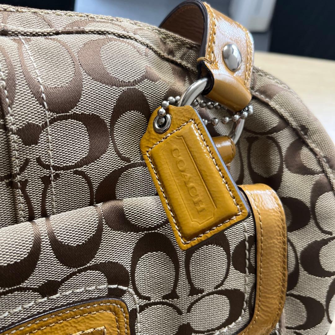 COACH コーチ ボストンバッグ シグネチャー ソーホー F13119