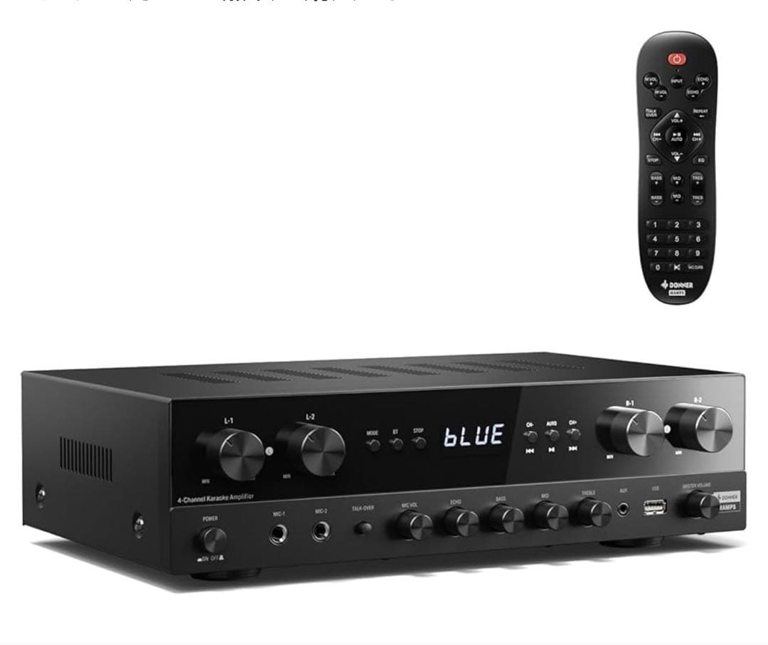 【マンボウ】Donner パワーアンプ、オーディオアンプ