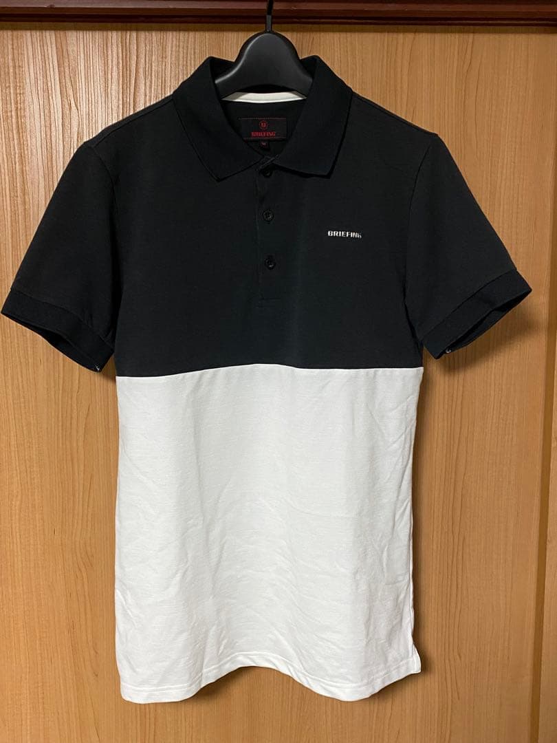 BRIEFING ブリーフィング　ゴルフ　ポロシャツ　メンズ　M 黒　白