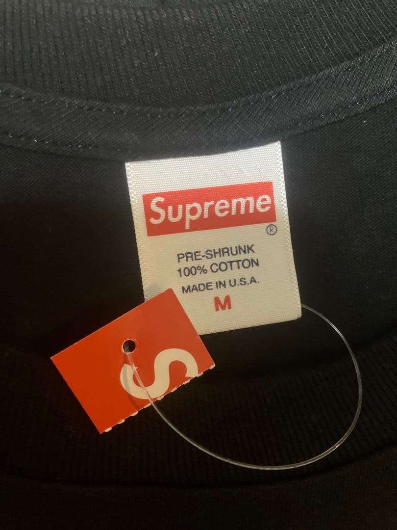 Supreme Banner Tee \"Black\" バーナーT