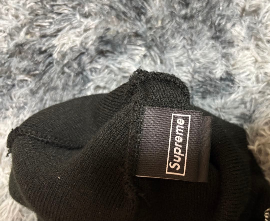 帽子 Supreme New Era Old English Beanie black